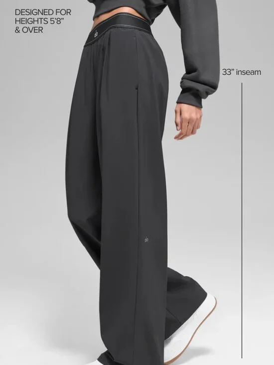 Dark grey ALO Yogo trousers 👖 Casual straight leg trousers - Picture 9 of 9